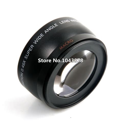 High Quality 58mm 0.45X Super Wide Angle camera Lens for Can@n DSLR T1i ...