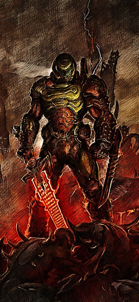 1125x2436 Doom Slayer Iphone XS,Iphone 10,Iphone X ,HD 4k Wallpapers,Images,Backgrounds,Photos ...