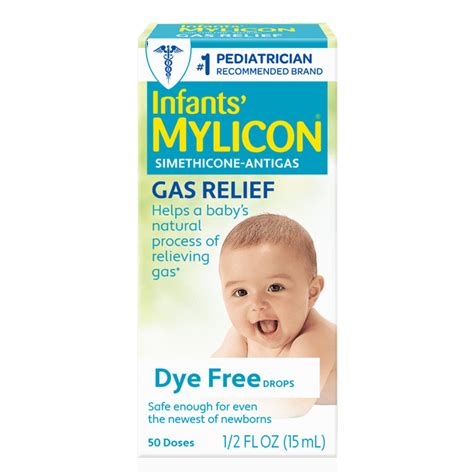 Mylicon Infants' Gas Relief Dye Free Drops - .5 oz - Walmart.com