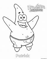 Patrick From Spongebob Coloring Page Printable sketch template