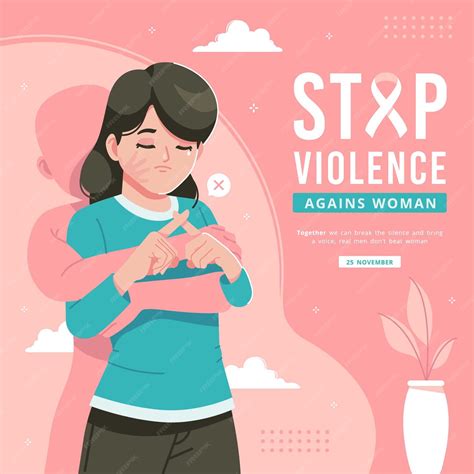 Premium Vector | Stop violence against women illustration