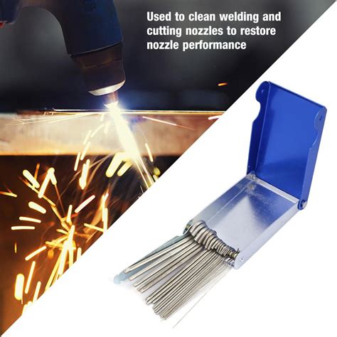 OTVIAP 21Pcs Stainless Steel Gas Welding Tip Nozzle Cleaner File Set for Soldering Welding ...