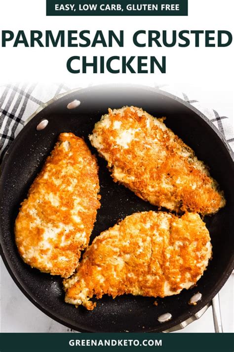 Keto Parmesan Crusted Chicken Breasts - Green and Keto