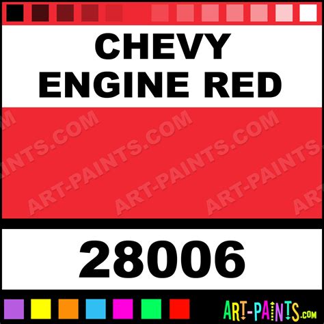 Chevy Engine Red Model Acrylic Paints - 28006 - Chevy Engine Red Paint, Chevy Engine Red Color ...