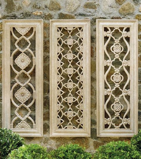 Harlow Wall Decor, Set of Three | Frontgate | Outdoor wall decor ...