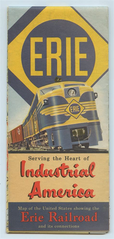Erie: Map of the United States showing the Erie Railroad and its connections von Erie Railroad ...