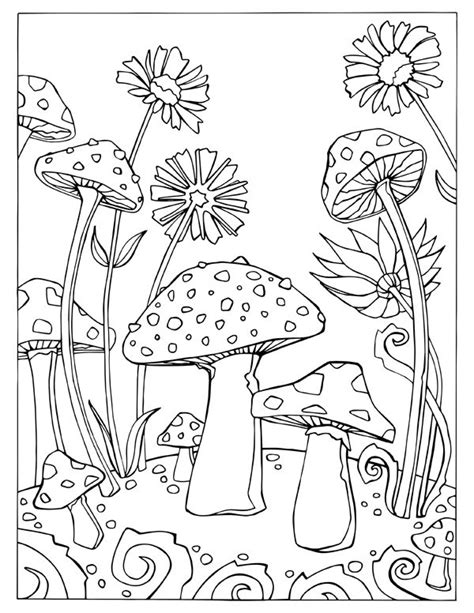 Mushroom Frog Coloring Pages For Adults - Free Printable Frog Coloring ...