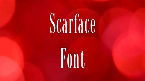 Scarface Font Free Download