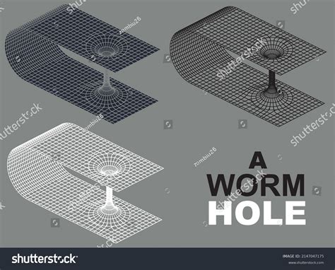 Illustration Wormhole Theory Vector Stock Vector (Royalty Free ...