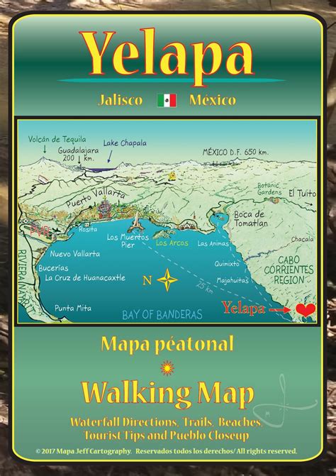 Mapa Jeff Cartography: Yelapa Map