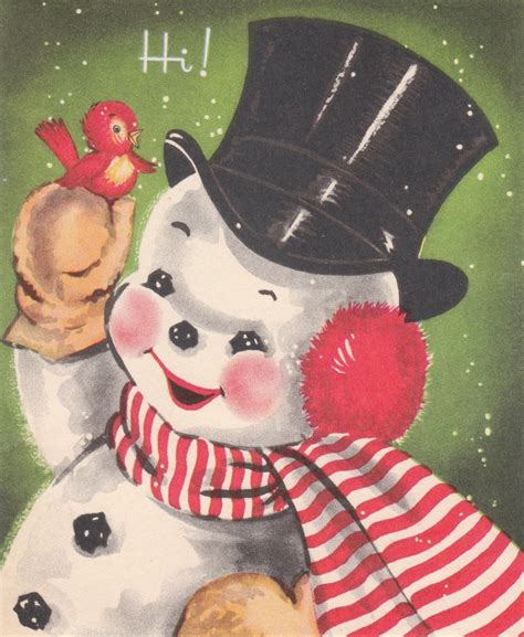 94 best images about vintage-snowmen on Pinterest | Vintage christmas, Postcards and Free paper