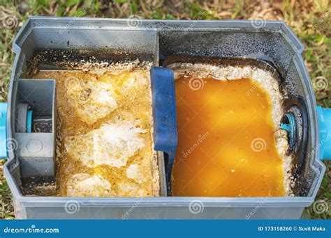 Grease Trap, Waste Water Treatment Ponds Stock Photo - Image of ...