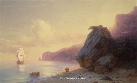 "Coastal Scene (Crimea)" Ivan K. Aivazovsky (1817 - 1900)