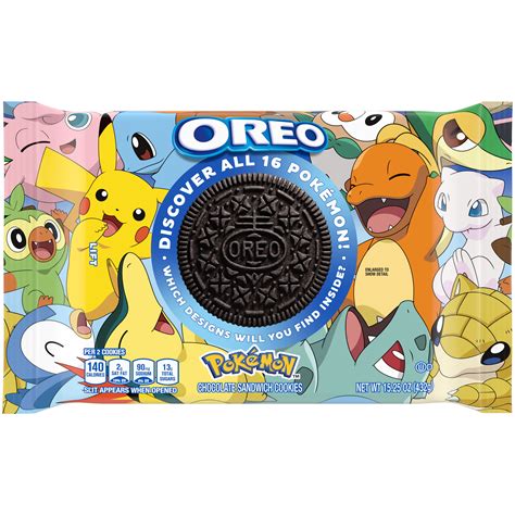 Oreo Pokémon Themed Chocolate Sandwich Cookies, Limited Edition, 15.25 Oz - Walmart.com ...