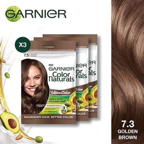 GARNIER Color Naturals 7.3 Golden Brown Set of 3 – Hair Color | Lazada PH