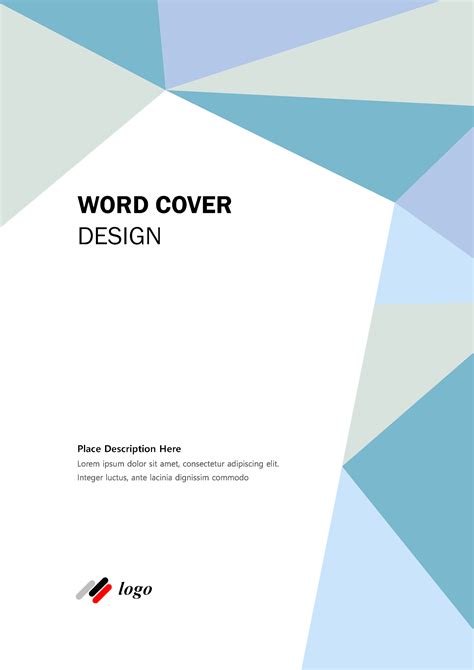 Cover page word template red download - rasoasis