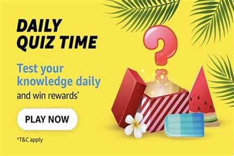 Amazon Quiz Answers Today 31 July 2023 Win 2500 | Sarkari Result