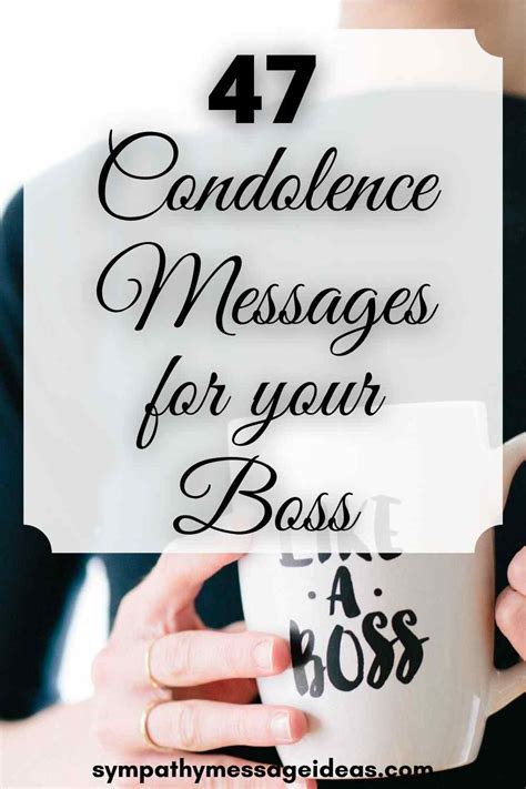 47 Condolence Messages for your Boss - Sympathy Message Ideas