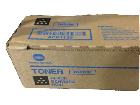 Genuine Konica Minolta Toner ACV1130 / TN626K Black Toner for C450i/C550i/C650i | eBay