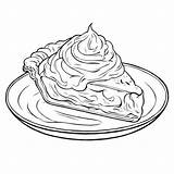 Download Elegant Pie With Whipped Cream Coloring Page Pages  sketch template