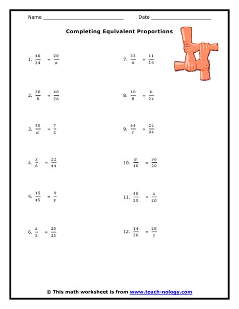 Ratio And Proportion Worksheets Grade 6