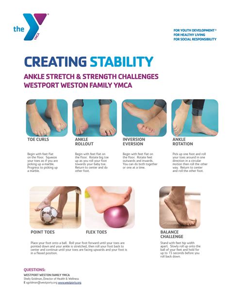 Westport Weston Family YMCA | Creating Stability- Ankle Exercises - Westport Weston Family YMCA