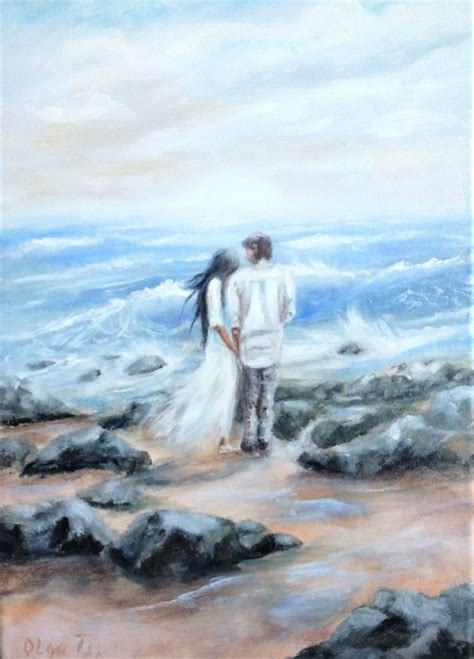 Wind of love Painting by Olga Tsyhypko | Artmajeur