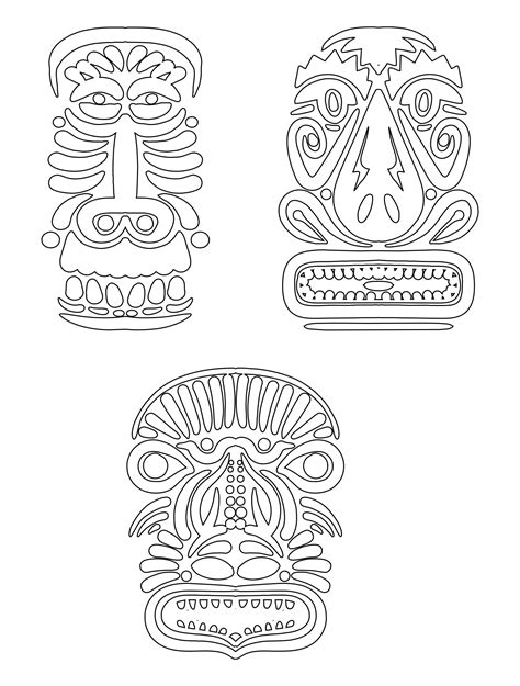 Totem Pole Animal Templates Printable Totem Pole Drawing, Totem Pole Craft, Animal Templates ...