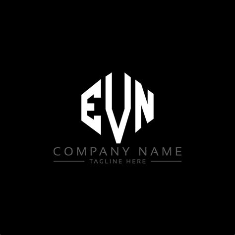 EVN letter logo design with polygon shape. EVN polygon and cube shape logo design. EVN hexagon ...