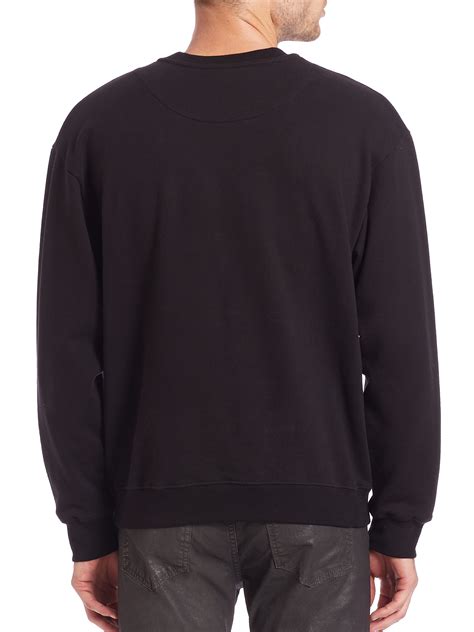 Lyst - McQ Oversized Graphic Sweatshirt in Black for Men