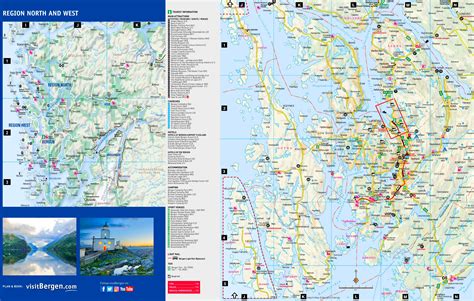 Tourist map of surroundings of Bergen - Ontheworldmap.com