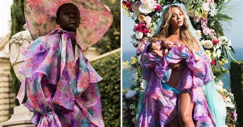 Beyonce's outfit for the twins photo was first modelled by a man ...