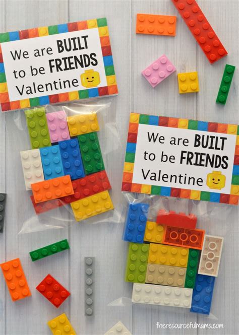 Lego Valentine Cards - The Resourceful Mama