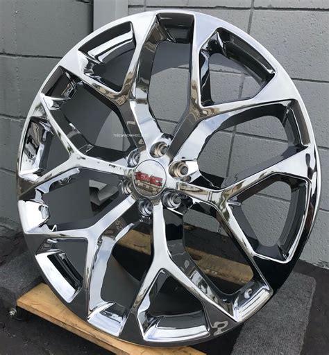 (Advertisement eBay) 26'' GMC SIERRA CHROME SNOWFLAKE WHEELS TIRES SILVERADO TAHOE CHEVY YUKON ...