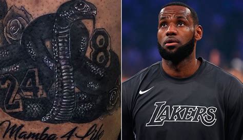 See LeBron James’ new Black Mamba tattoo in honor of Kobe Bryant