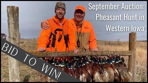 Online Auction: 2 1/2 Day Pheasant Hunt in Western Iowa for Two ...