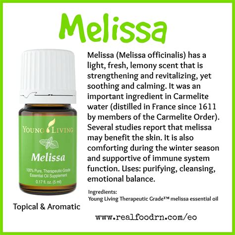 Melissa Essential Oil - Real Food RN