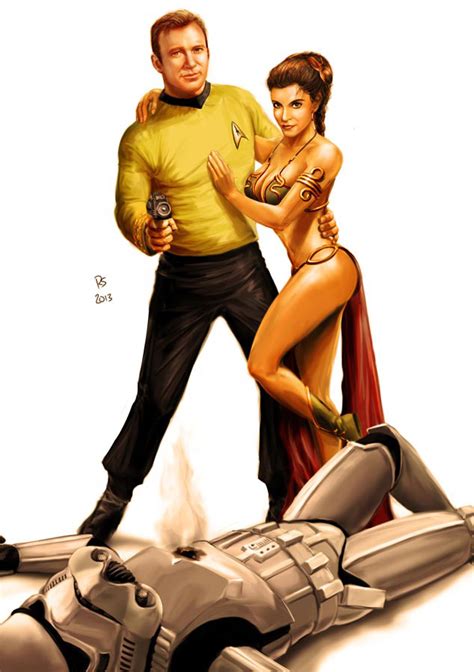 Star Wars meets Star Trek - Kirk and Leia by Robert-Shane on DeviantArt