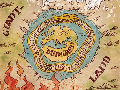 Map of Midgard by Sam Valentino on Dribbble