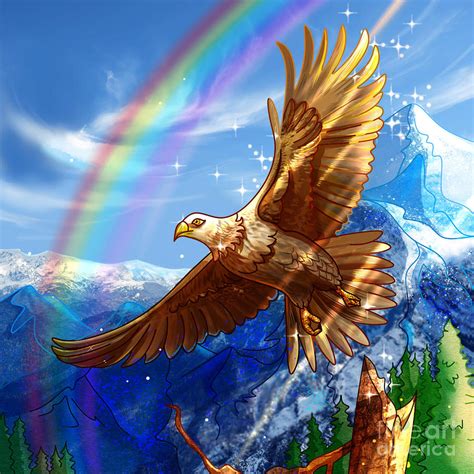 Soaring Eagle Painting by Nehemiah Art - Pixels