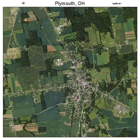 Aerial Photography Map of Plymouth, OH Ohio