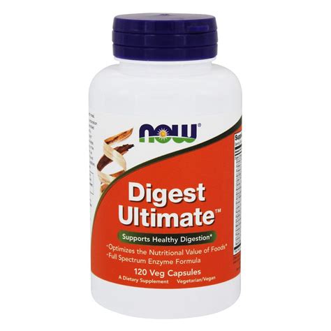 NOW Foods Digest Ultimate Healthy Digestion Support, 120 Vegetarian ...