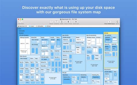 Disk Map - Visualize Hard Drive Usage & Free Space for Mac - Download