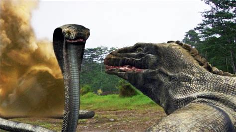 King Cobra Vs Komodo Dragon Amazing Deadliest Fight. - Heka Heka Zangu