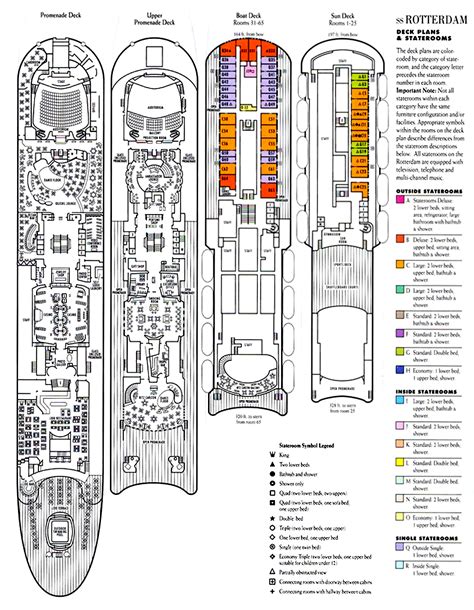 SS Rotterdam V - Part 6 - Deck Plans & Other Images