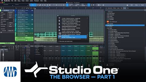 PreSonus Studio One Tutorials Ep. 6: Browser I - YouTube