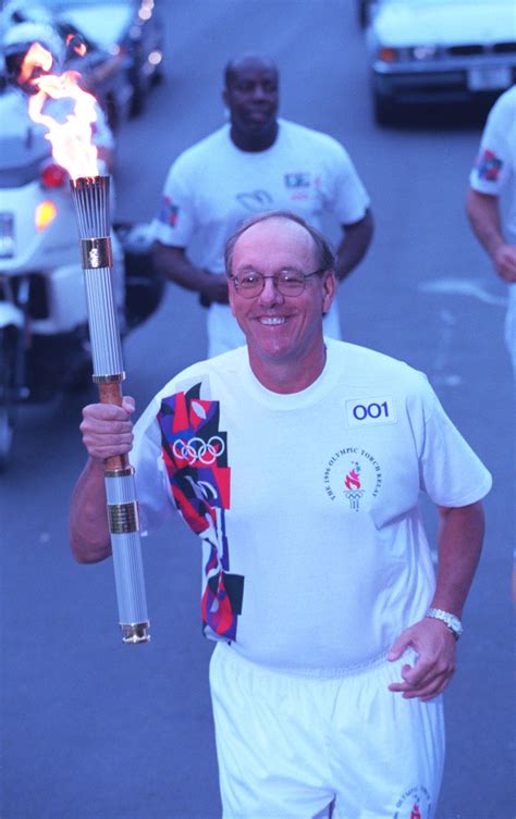 1996 flashback: Jim Boeheim carries Olympic torch through Syracuse ...