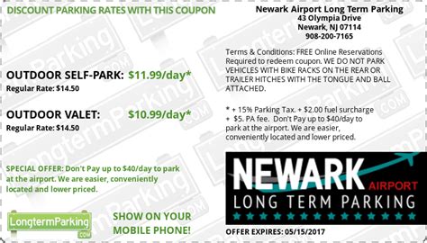 Newark Airport Long Term Parking Airport Parking Coupon from LongtermParking.com | Newark ...