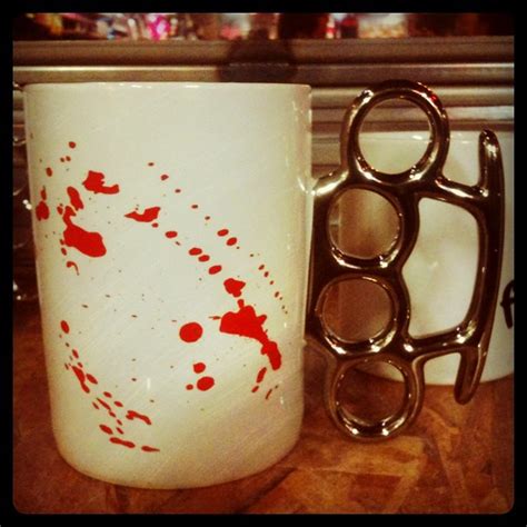 Brass Knuckles Ceramic Coffee Mugs at Spencer's! I bought … | Flickr