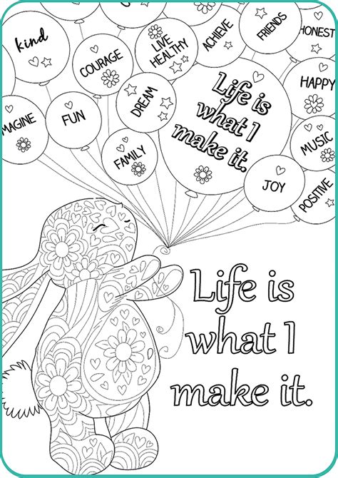 Mindfulness Colouring Cards with Affirmations « Kylie Johnson Art